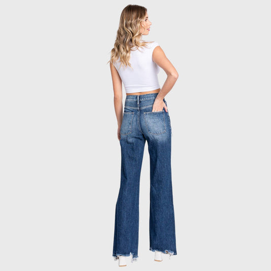 Lainey High Rise Distressed Jeans