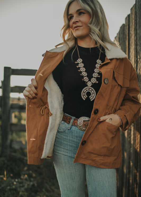 Ellie Sherpa Chore Coat