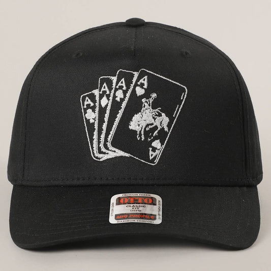 Western Cowboy Card Embroidered Trucker Hat