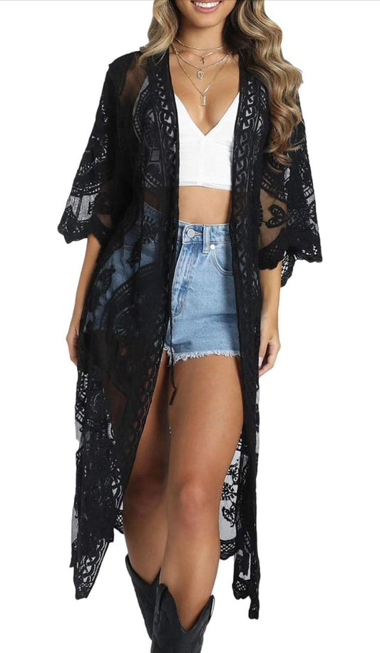 Saddle & Silk Lace Duster