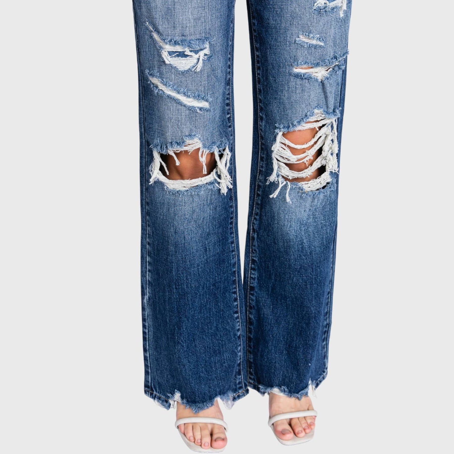Lainey High Rise Distressed Jeans