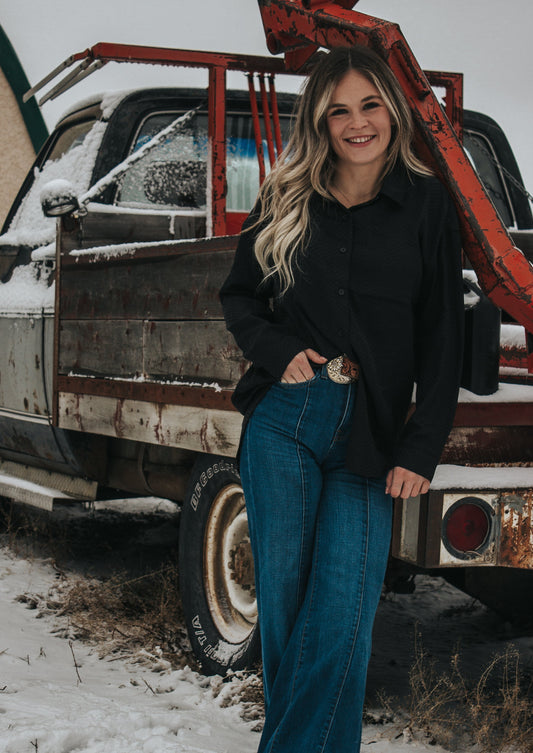 Jessi Checkered Button Down